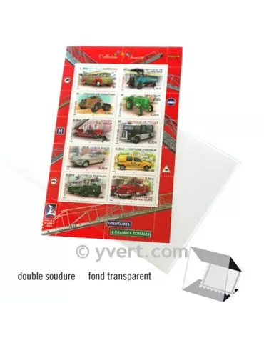 Pochettes double soudure - Lxh:108x183mm (Fond transparent) 2