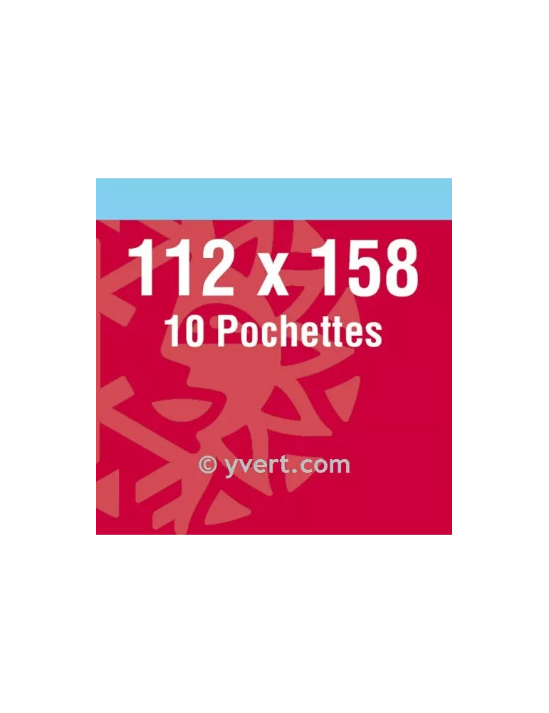 Pochettes double soudure - Lxh:112x158mm (Fond noir)