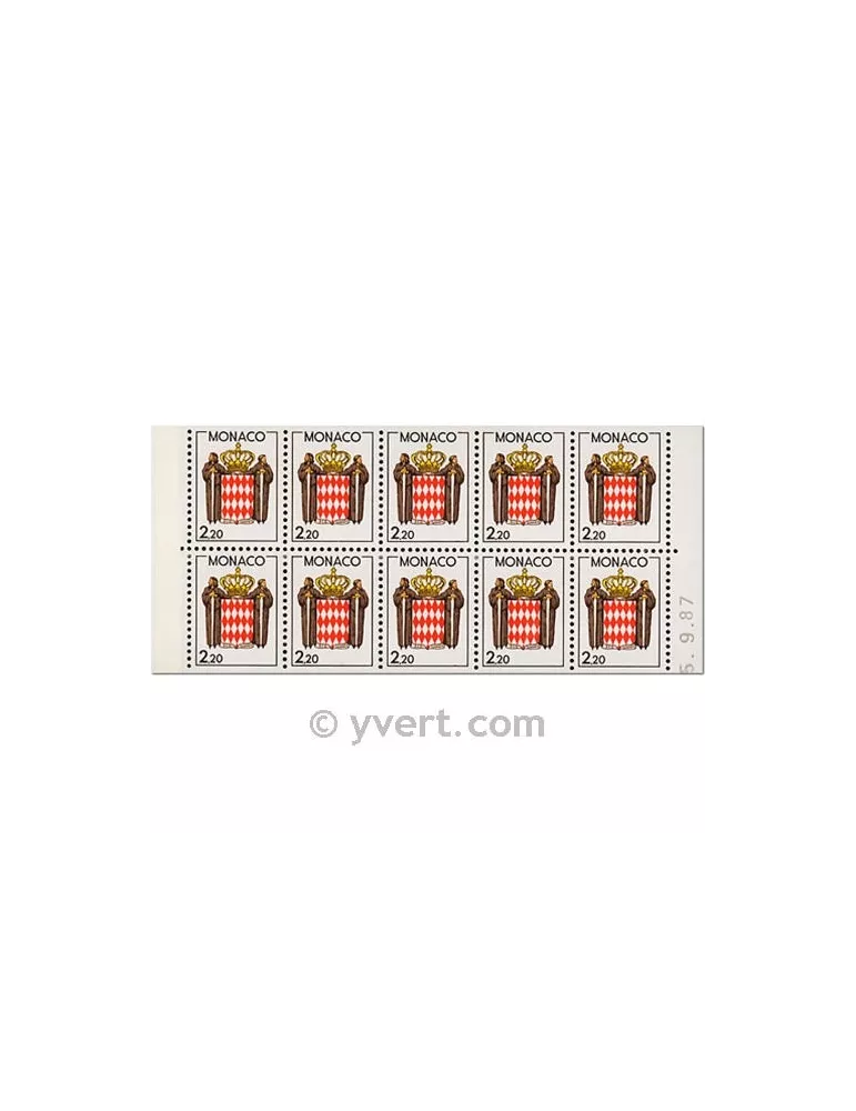 n° 1 - Timbre Monaco Carnets