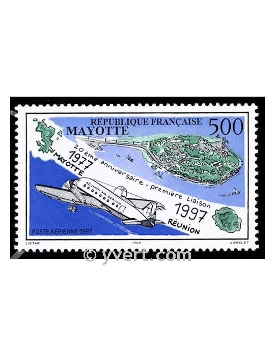 n° 2 - Timbre Mayotte Poste aérienne