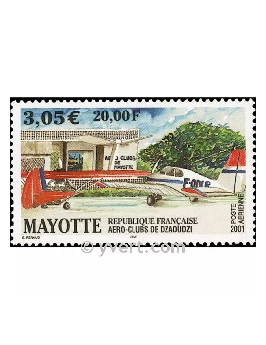 n° 5 - Timbre Mayotte Poste aérienne