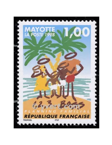 n° 54 - Timbre Mayotte Poste