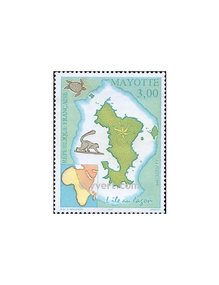 n° 69 - Timbre Mayotte Poste