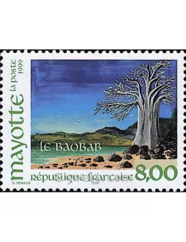 n° 75 - Timbre Mayotte Poste