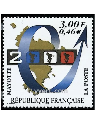 n° 80 - Timbre Mayotte Poste