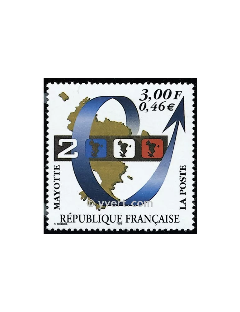 n° 80 - Timbre Mayotte Poste