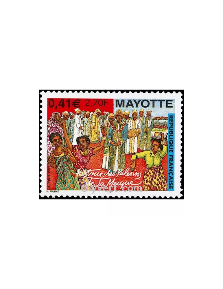 n° 100 - Timbre Mayotte Poste
