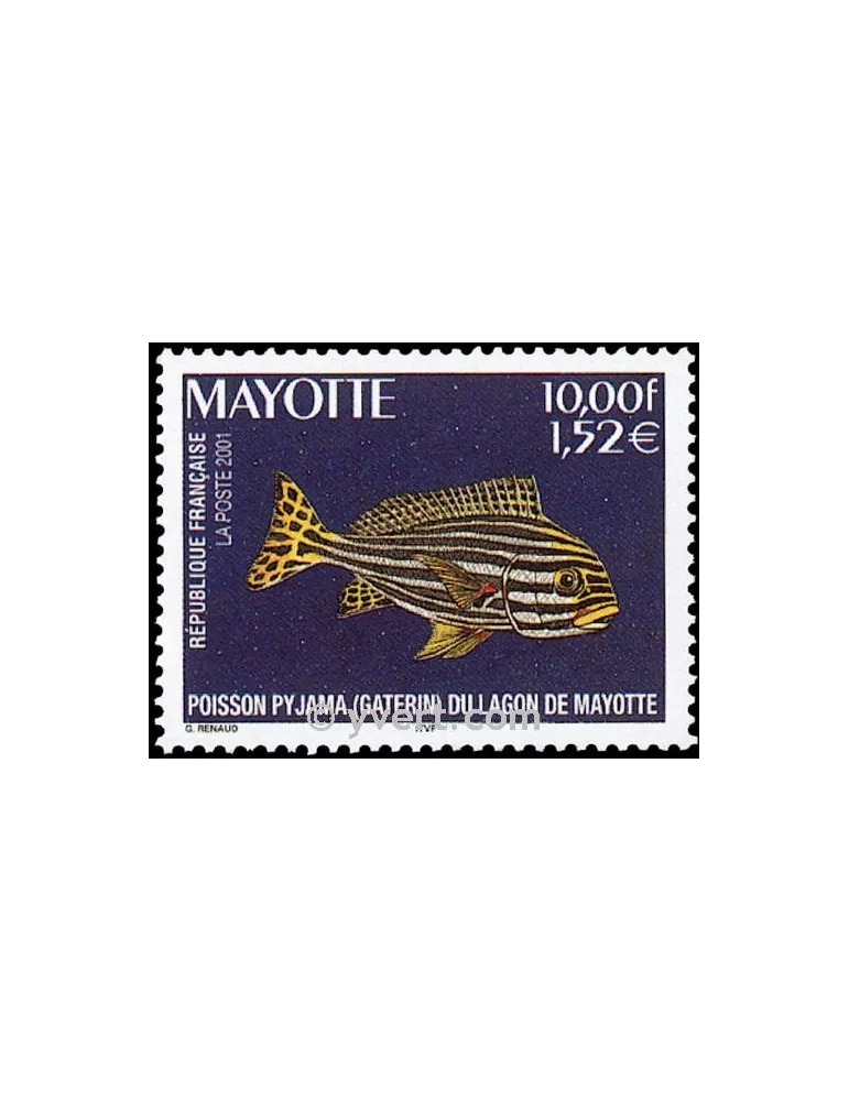 n° 102 - Timbre Mayotte Poste