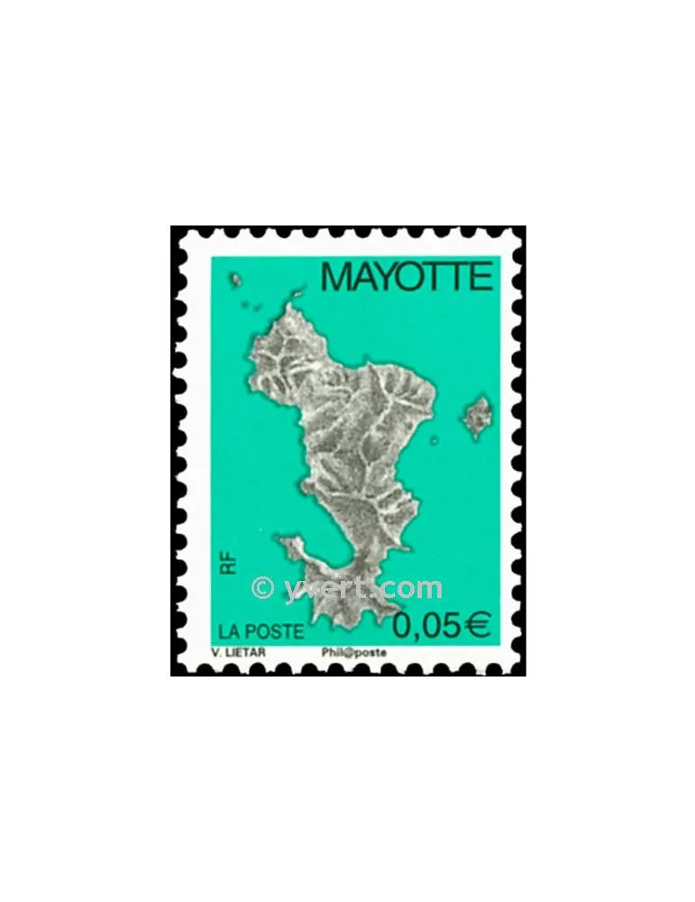 n°158a - Timbre Mayotte Poste