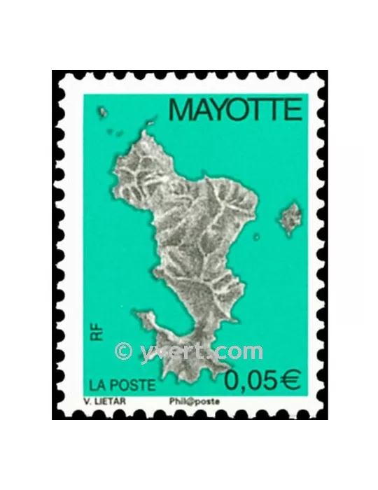 n°158a - Timbre Mayotte Poste