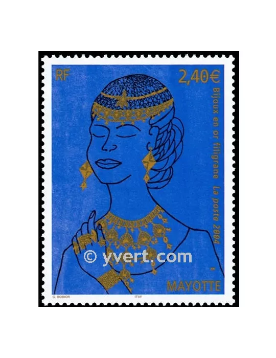 n° 163 - Timbre Mayotte Poste