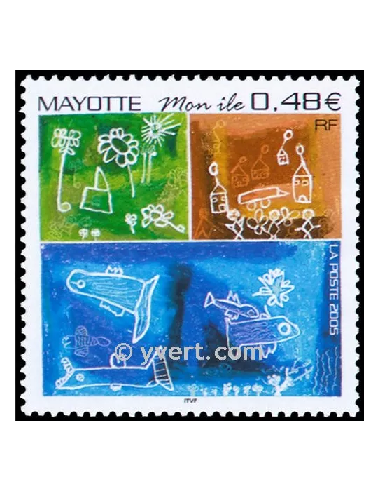 n° 178 - Timbre Mayotte Poste