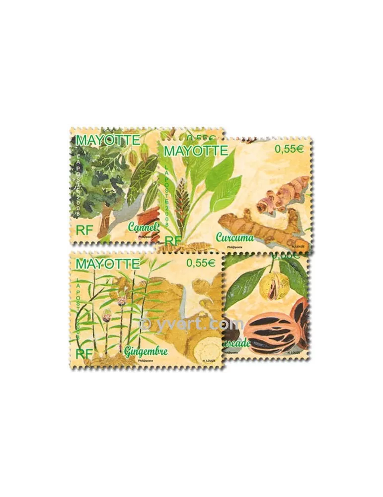 n° 210/213 - Timbre Mayotte Poste