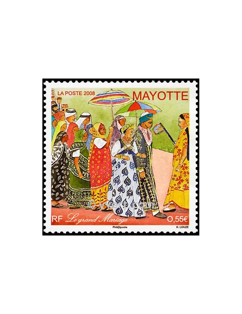 n° 215 - Timbre Mayotte Poste