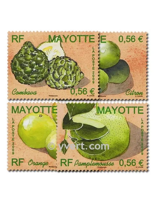 n° 224/227 - Timbre Mayotte Poste