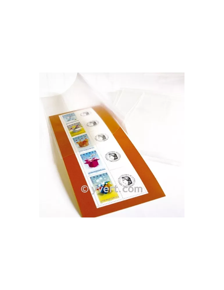 Pochettes double soudure - Lxh:235x58mm (Fond transparent)