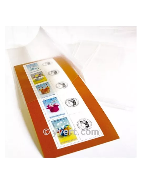 Pochettes double soudure - Lxh:235x58mm (Fond transparent)