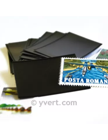 Pochettes double soudure - Lxh:78x105mm (Fond noir) 2