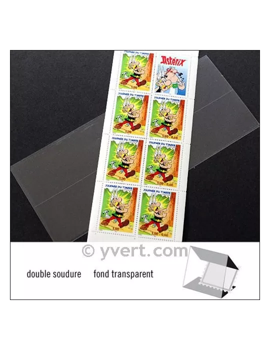 Pochettes double soudure - Lxh:186x72mm (Fond transparent)