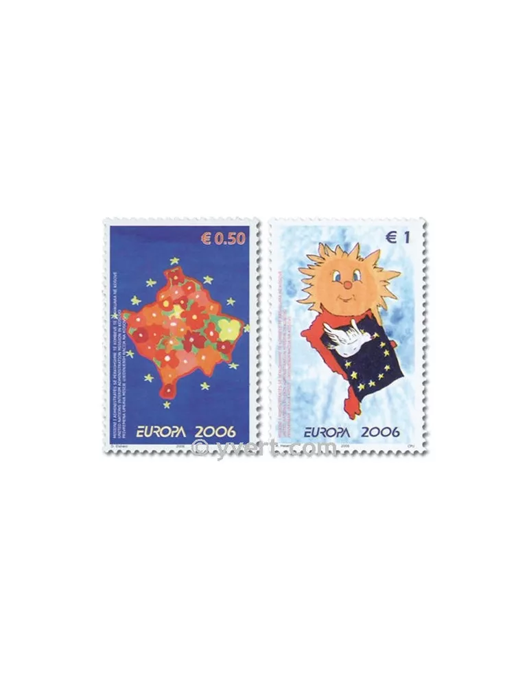 n° 43/44 - Timbre Kosovo - ONU Poste