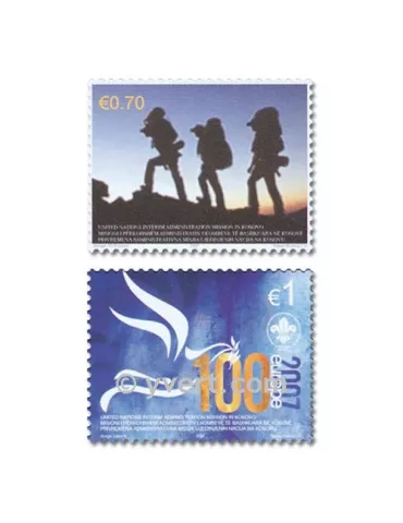 n° 68/69 - Timbre Kosovo - ONU Poste