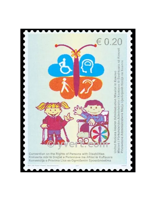 n° 5 - Timbre Kosovo - ONU Blocs et feuillets