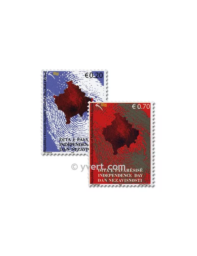 n° 3/4 - Timbre Kosovo Poste