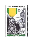 n° 284 - Timbre Cote des Somalis Poste