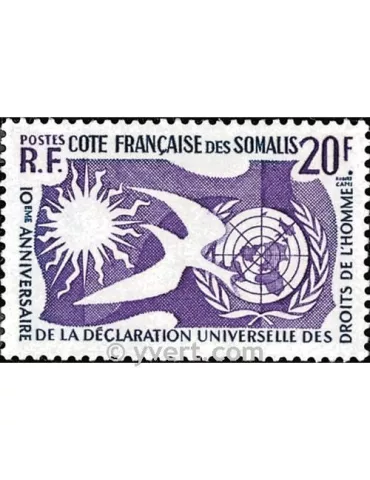 n° 291 - Timbre Cote des Somalis Poste