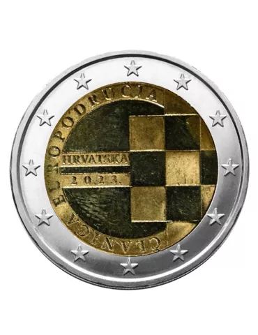 2 EURO COMMEMORATIVE 2023 : CROATIE (10 ans de l'adhésion à l'UE)