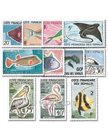 n° 292/303 - Timbre Cote des Somalis Poste