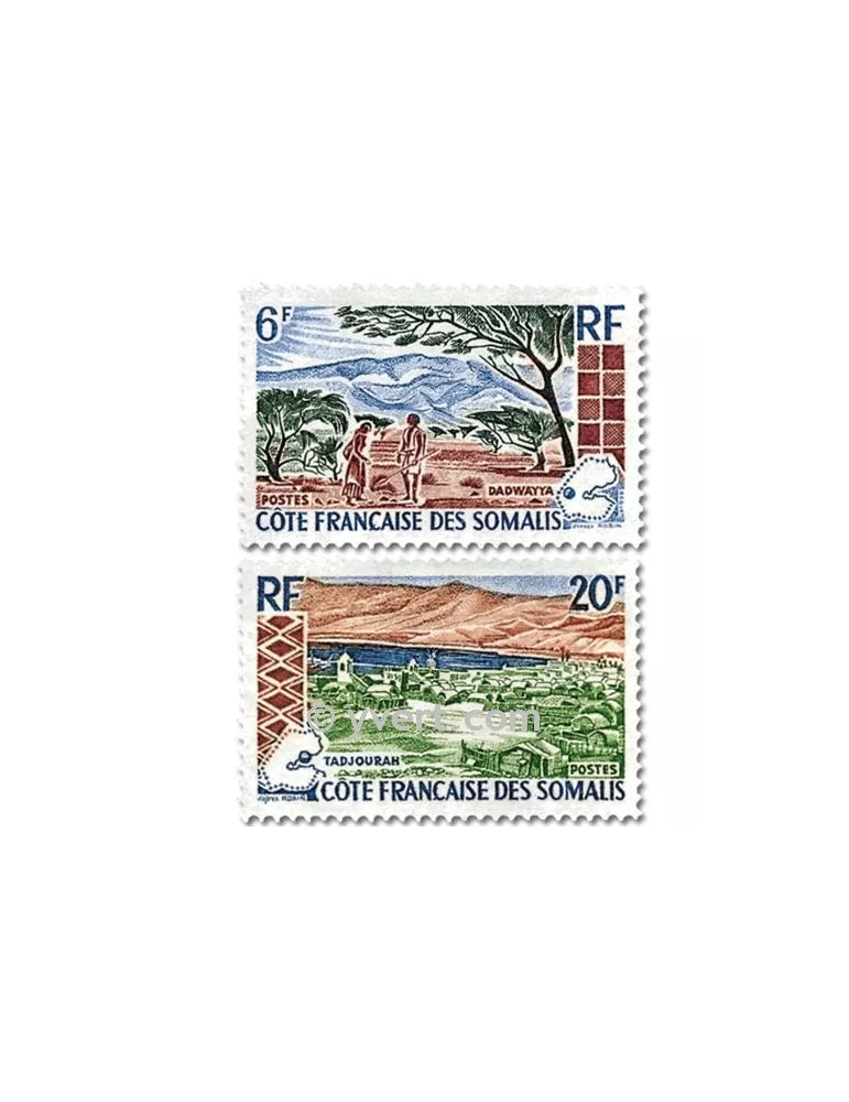 n° 322/323 - Timbre Cote des Somalis Poste