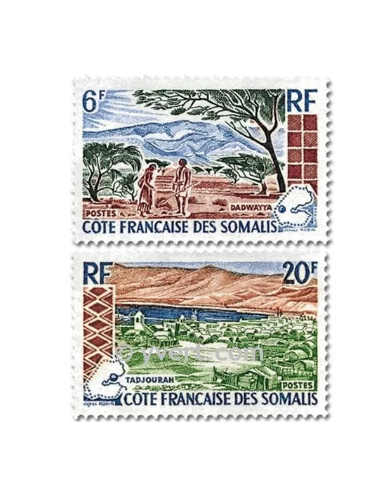 n° 322/323 - Timbre Cote des Somalis Poste