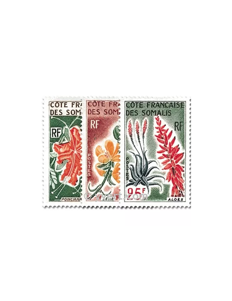 n° 325/327 - Timbre Cote des Somalis Poste