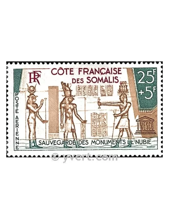 n° 37 - Timbre Cote des Somalis Poste aérienne