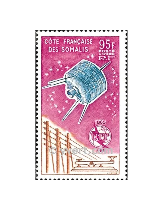 n° 42 - Timbre Cote des Somalis Poste aérienne