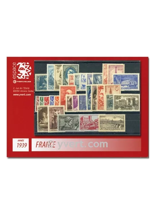 n° 419/450 - Timbre France Année complète (1939)