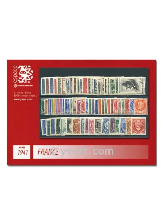n° 470/537 - Timbre France Année complète (1941)