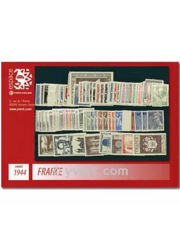 n° 599/668 - Timbre France Année complète (1944)