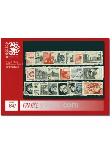 n° 772/792 - Timbre France Année complète (1947)