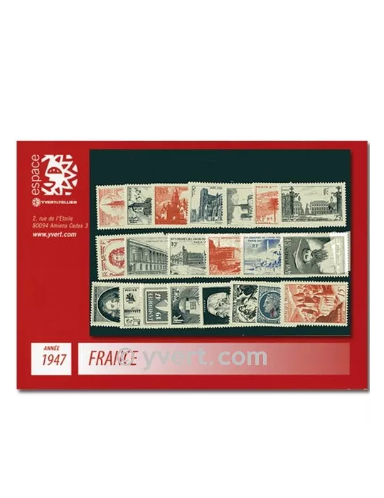 n° 772/792 - Timbre France Année complète (1947)