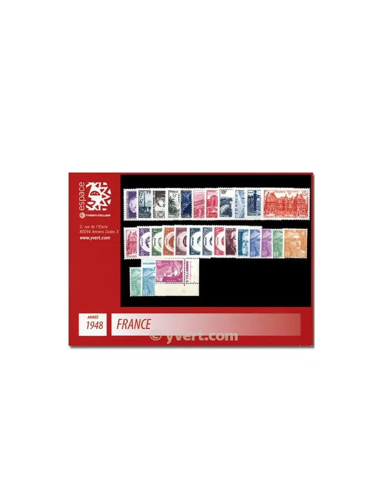 n° 793/822 - Timbre France Année complète (1948)