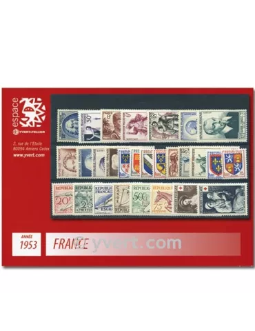 n° 940/967 - Timbre France Année complète (1953)