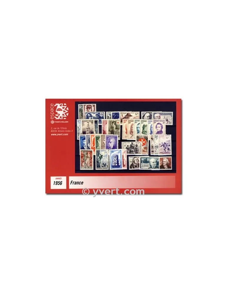 n° 1050/1090 - Timbre France Année complète (1956)