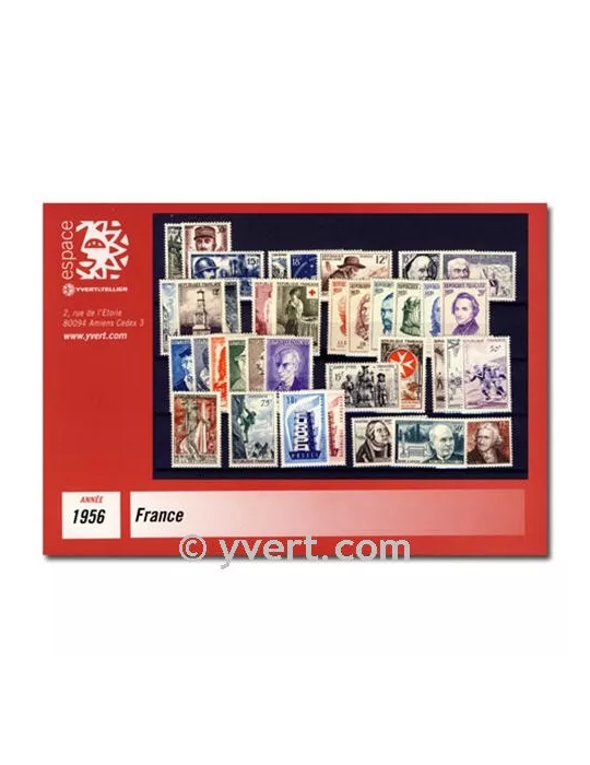 n° 1050/1090 - Timbre France Année complète (1956)