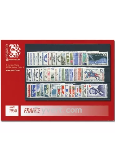 n° 1142/1188 - Timbre France Année complète (1958)