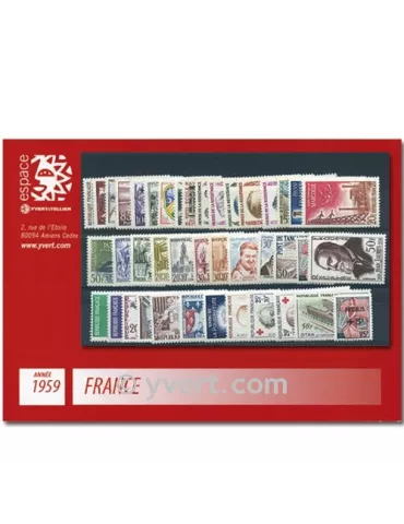 n° 1189/1229 - Timbre France Année complète (1959)