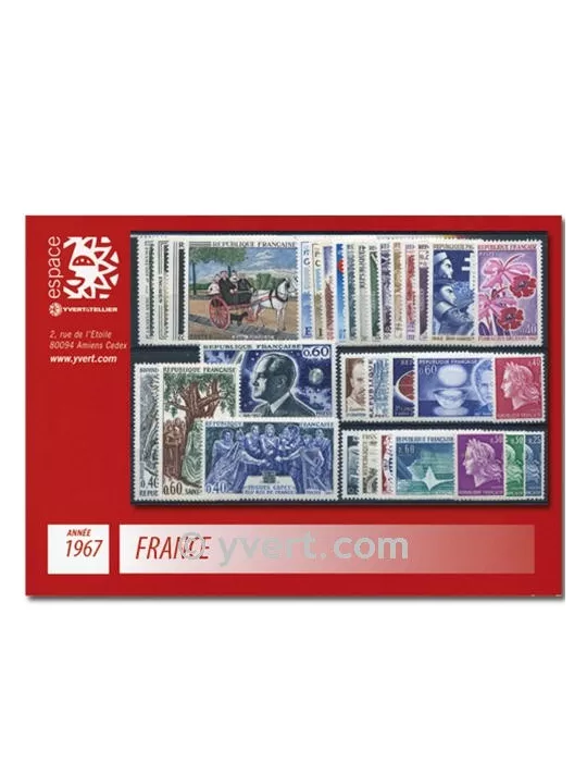 n° 1511/1541 - Timbre France Année complète (1967)