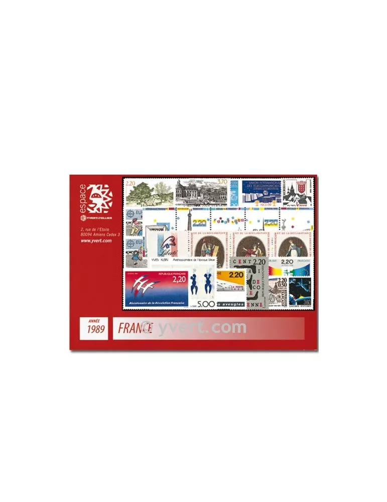 n° 2560/2614 - Timbre France Année complète (1989)