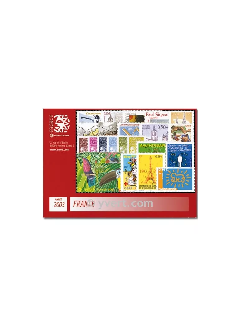 n° 3538/3631 - Timbre France Année complète (2003)